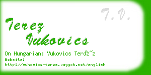 terez vukovics business card